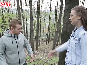 LETSDOEIT - super hot teenager Gets disciplined For peeing Outside