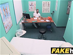 fake hospital toilet room oral pleasure and smashing